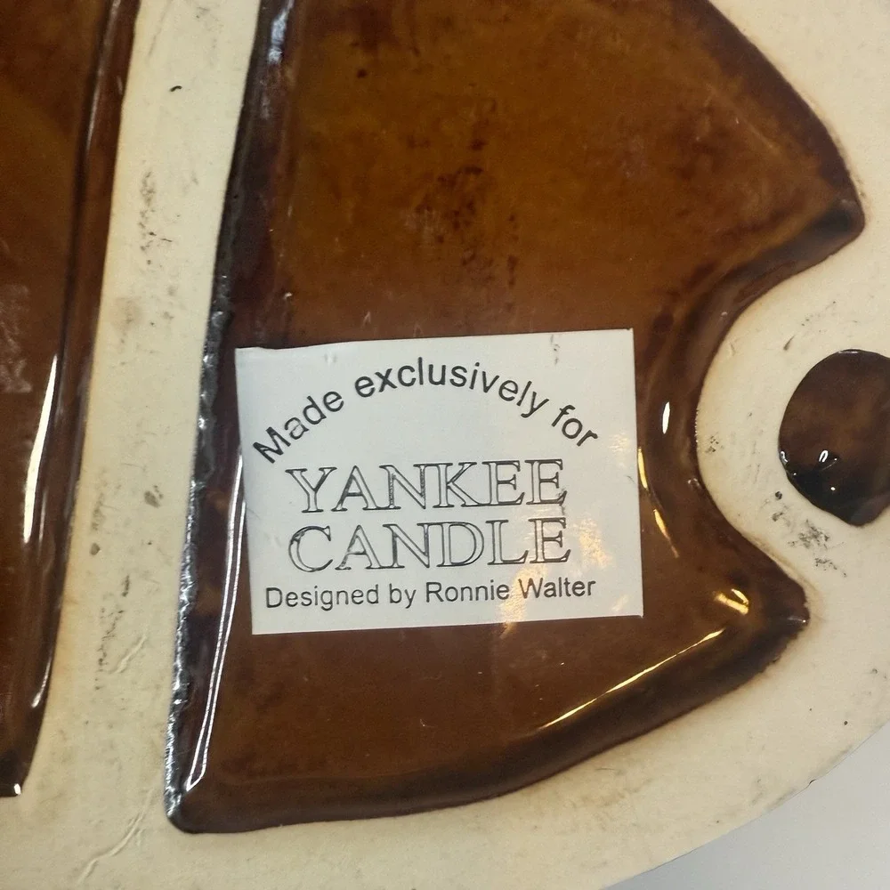 Yankee Candle Exclusive Ceramic Kids and Tree Christmas‎ Candle Holder NEW